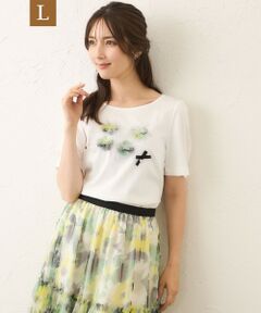 TO BE CHIC (大きいサイズ) / トゥー ビー シック (オオキイサイズ) その他トップス | 【L】ぼかしフラワーモチーフ プルオーバー