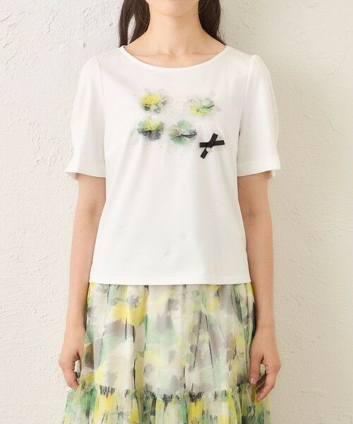 TO BE CHIC (大きいサイズ) / トゥー ビー シック (オオキイサイズ) その他トップス | 【L】ぼかしフラワーモチーフ プルオーバー | 詳細4