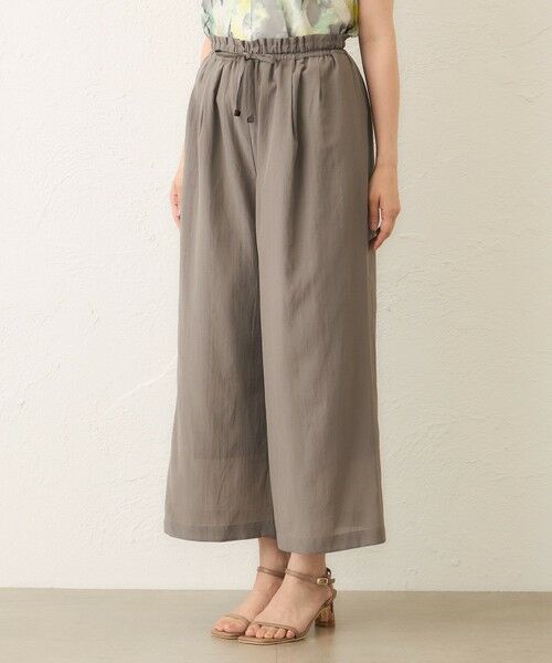 TO BE CHIC (大きいサイズ) / トゥー ビー シック (オオキイサイズ) その他パンツ | 【L】ライトローン　ワイドパンツ | 詳細3
