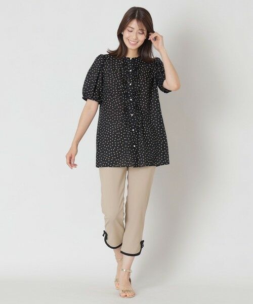 TO BE CHIC (大きいサイズ) / トゥー ビー シック (オオキイサイズ) その他パンツ | 【L】バイカラーサイドリボン パンツ | 詳細4