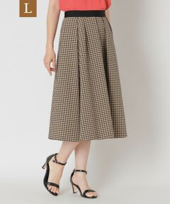 TO BE CHIC (大きいサイズ) / トゥー ビー シック (オオキイサイズ) ロング・マキシ丈スカート | 【L】ギンガムチェック スカート