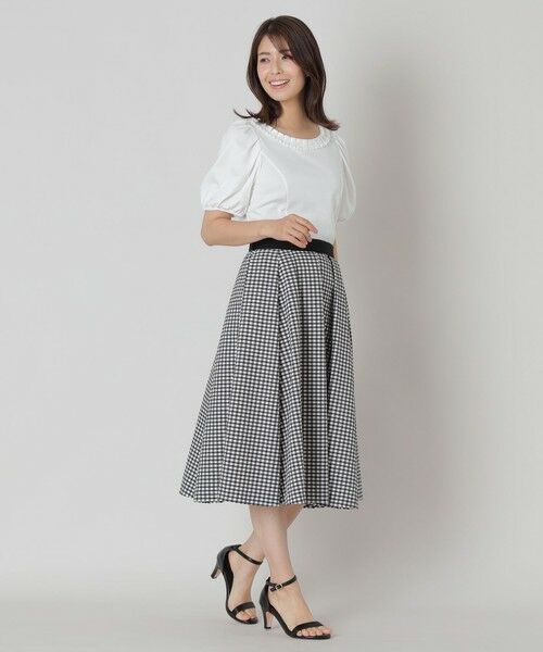 TO BE CHIC (大きいサイズ) / トゥー ビー シック (オオキイサイズ) ロング・マキシ丈スカート | 【L】ギンガムチェック スカート | 詳細1