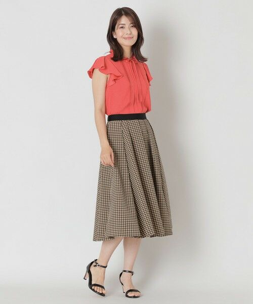 TO BE CHIC (大きいサイズ) / トゥー ビー シック (オオキイサイズ) ロング・マキシ丈スカート | 【L】ギンガムチェック スカート | 詳細2