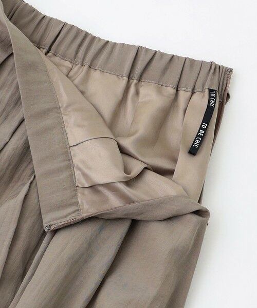 TO BE CHIC (大きいサイズ) / トゥー ビー シック (オオキイサイズ) ロング・マキシ丈スカート | 【L】ライトローン タックフレアスカート | 詳細6