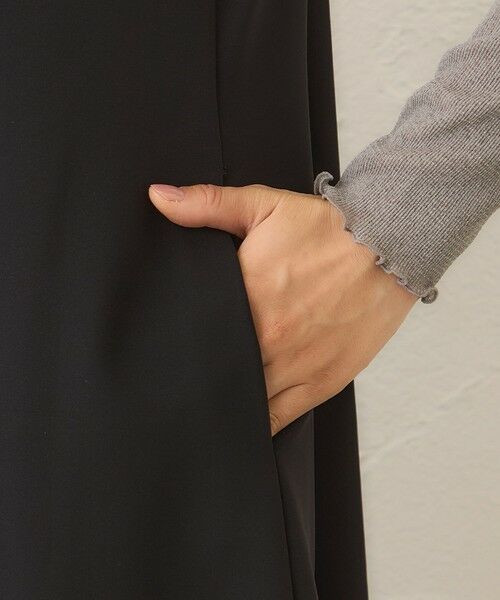 TO BE CHIC (大きいサイズ) / トゥー ビー シック (オオキイサイズ) テーラードジャケット | 【L】マットストレッチダンボール ロングジレ | 詳細7