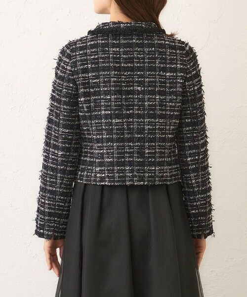 TO BE CHIC (大きいサイズ) / トゥー ビー シック (オオキイサイズ) テーラードジャケット | 【L】パピヨンファンシーツイード ジャケット | 詳細6