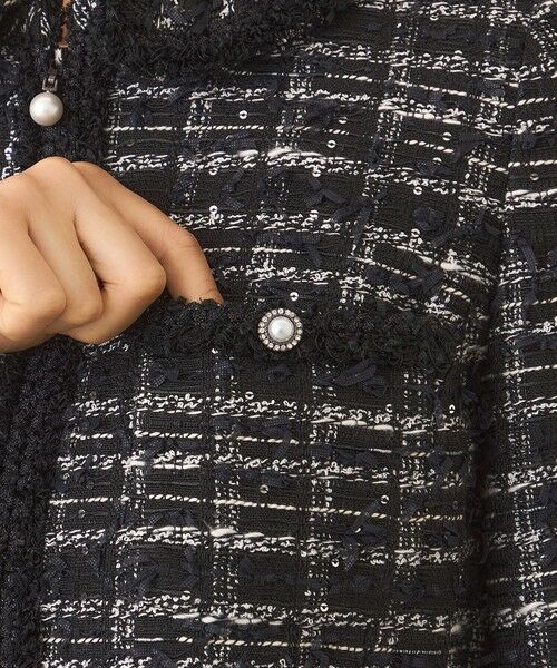 TO BE CHIC (大きいサイズ) / トゥー ビー シック (オオキイサイズ) テーラードジャケット | 【L】パピヨンファンシーツイード ジャケット | 詳細7