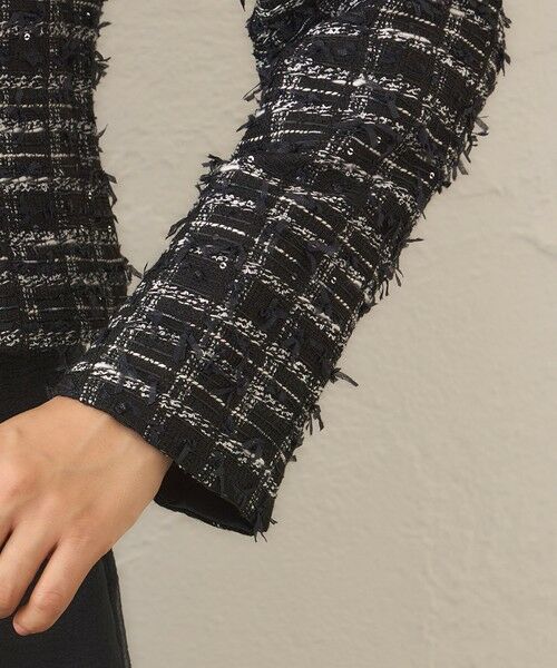 TO BE CHIC (大きいサイズ) / トゥー ビー シック (オオキイサイズ) テーラードジャケット | 【L】パピヨンファンシーツイード ジャケット | 詳細8