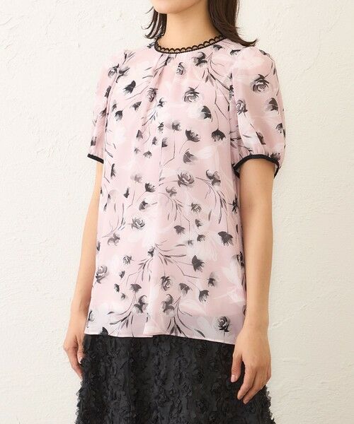 TO BE CHIC (大きいサイズ) / トゥー ビー シック (オオキイサイズ) その他トップス | 【L】ダブルフラワープリント ブラウス | 詳細6