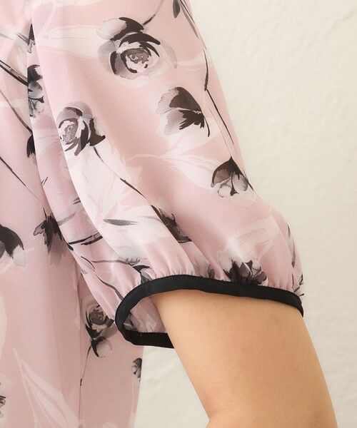 TO BE CHIC (大きいサイズ) / トゥー ビー シック (オオキイサイズ) その他トップス | 【L】ダブルフラワープリント ブラウス | 詳細8