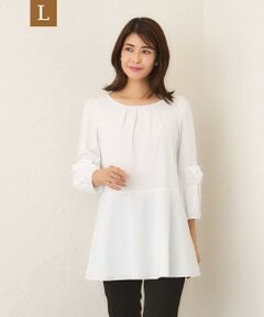 TO BE CHIC (大きいサイズ) / トゥー ビー シック (オオキイサイズ) その他トップス | 【L】リボンスリーブ　チュニックブラウス