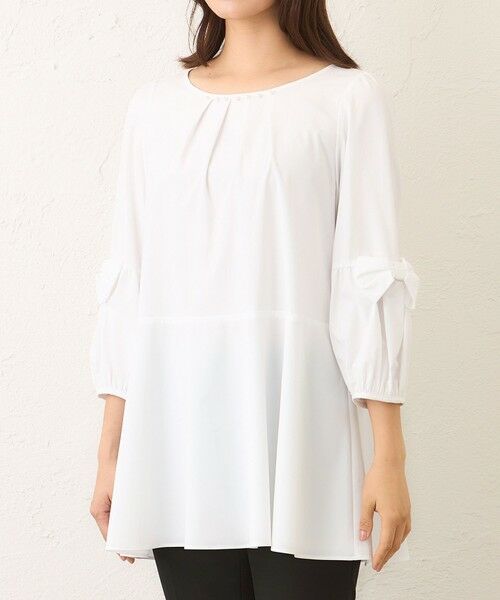 TO BE CHIC (大きいサイズ) / トゥー ビー シック (オオキイサイズ) その他トップス | 【L】リボンスリーブ　チュニックブラウス | 詳細4