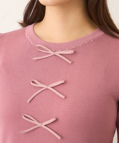 TO BE CHIC (大きいサイズ) / トゥー ビー シック (オオキイサイズ) その他トップス | 【L】ビジュー＆リボン ニット | 詳細9
