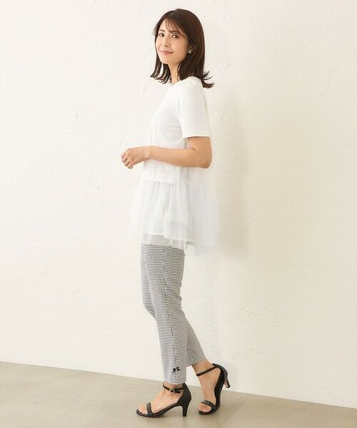 TO BE CHIC (大きいサイズ) / トゥー ビー シック (オオキイサイズ) その他トップス | 【L】チュールネットコンビ チュニック | 詳細1