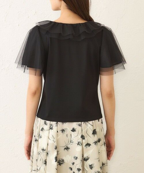 TO BE CHIC (大きいサイズ) / トゥー ビー シック (オオキイサイズ) その他トップス | 【L】チュールネットコンビ カットソー | 詳細8