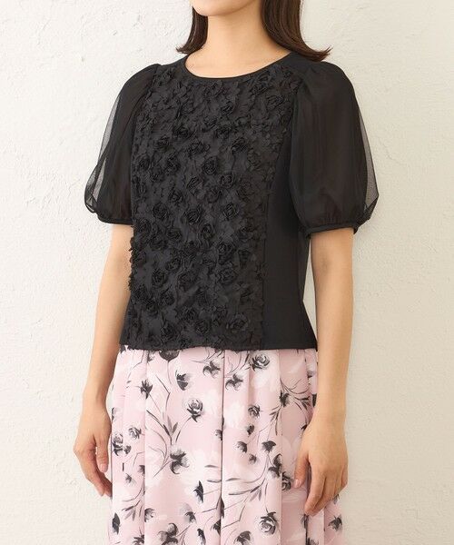 TO BE CHIC (大きいサイズ) / トゥー ビー シック (オオキイサイズ) その他トップス | 【L】立体フラワー刺しゅう　カットソー | 詳細3