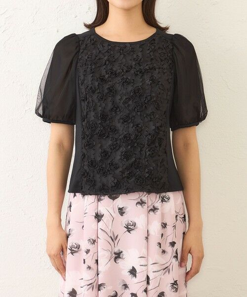 TO BE CHIC (大きいサイズ) / トゥー ビー シック (オオキイサイズ) その他トップス | 【L】立体フラワー刺しゅう　カットソー | 詳細2