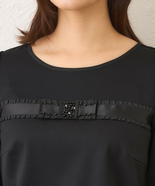 TO BE CHIC (大きいサイズ) / トゥー ビー シック (オオキイサイズ) その他トップス | 【L】リボンモチーフファンシーカットソー | 詳細6