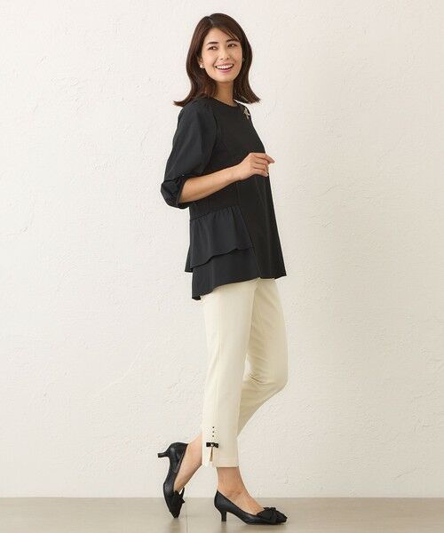 TO BE CHIC (大きいサイズ) / トゥー ビー シック (オオキイサイズ) その他パンツ | 【L】ウールライク スリムパンツ | 詳細1