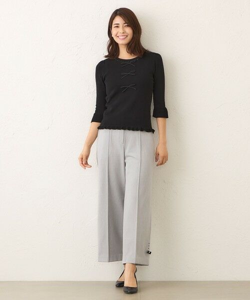 TO BE CHIC (大きいサイズ) / トゥー ビー シック (オオキイサイズ) その他パンツ | 【L】ウールライク ワイドパンツ | 詳細4