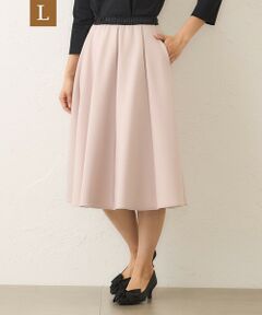 TO BE CHIC (大きいサイズ) / トゥー ビー シック (オオキイサイズ) ロング・マキシ丈スカート | 【L】マットストレッチダンボール スカート