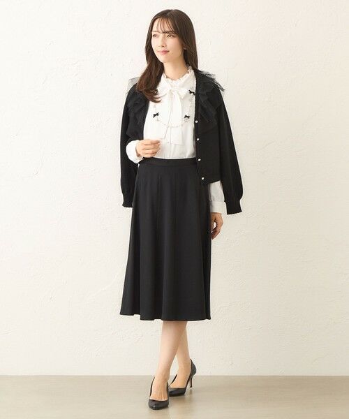 TO BE CHIC (大きいサイズ) / トゥー ビー シック (オオキイサイズ) ブルゾン | 【L】チュールケープカラー カーディガン | 詳細2