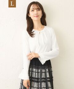 TO BE CHIC (大きいサイズ) / トゥー ビー シック (オオキイサイズ) その他トップス | 【L】リボンビジュー カットソー