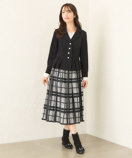 TO BE CHIC (大きいサイズ) / トゥー ビー シック (オオキイサイズ) ロング・マキシ丈スカート | 【L】ツイード調ジャカード スカート | 詳細2