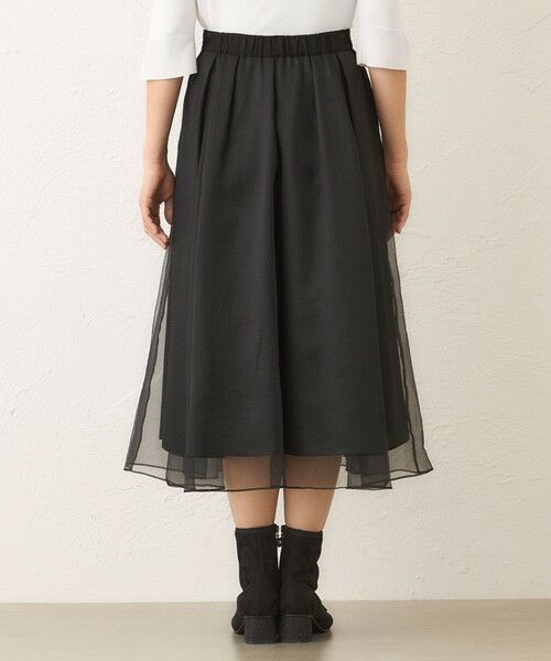 TO BE CHIC (大きいサイズ) / トゥー ビー シック (オオキイサイズ) ロング・マキシ丈スカート | 【L】オーガンザ イレギュラータックスカート | 詳細5