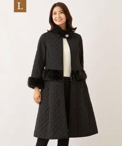TO BE CHIC (大きいサイズ) / トゥー ビー シック (オオキイサイズ) その他アウター | 【L】ファーコンビキルティング 2WAYコート