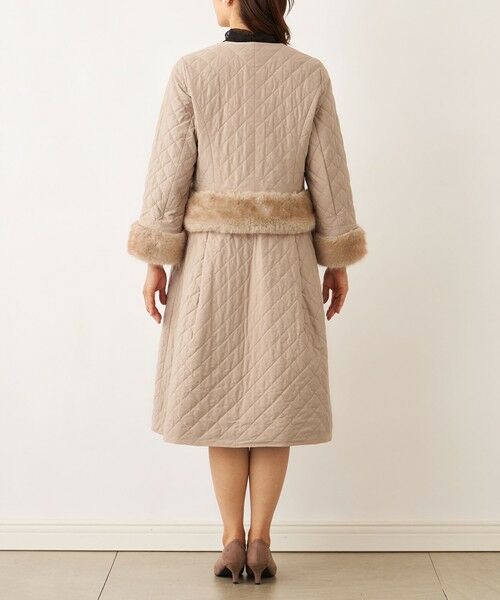 TO BE CHIC (大きいサイズ) / トゥー ビー シック (オオキイサイズ) その他アウター | 【L】ファーコンビキルティング 2WAYコート | 詳細7