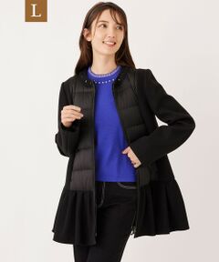 TO BE CHIC (大きいサイズ) / トゥー ビー シック (オオキイサイズ) その他アウター | 【L】タフタコンビテックメルトン コート