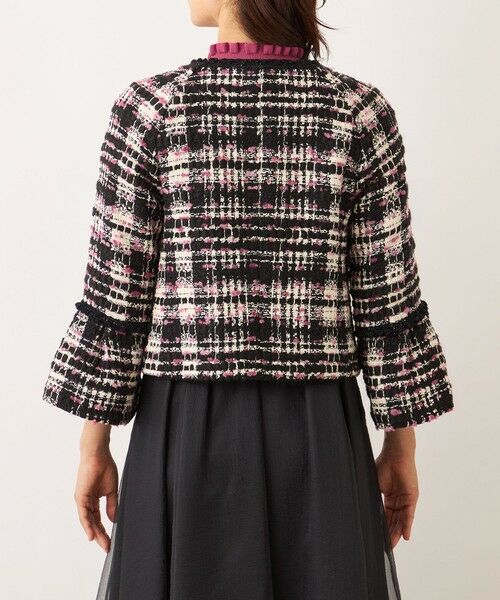 TO BE CHIC (大きいサイズ) / トゥー ビー シック (オオキイサイズ) テーラードジャケット | 【L】ファンシーツイード ノーカラージャケット | 詳細5