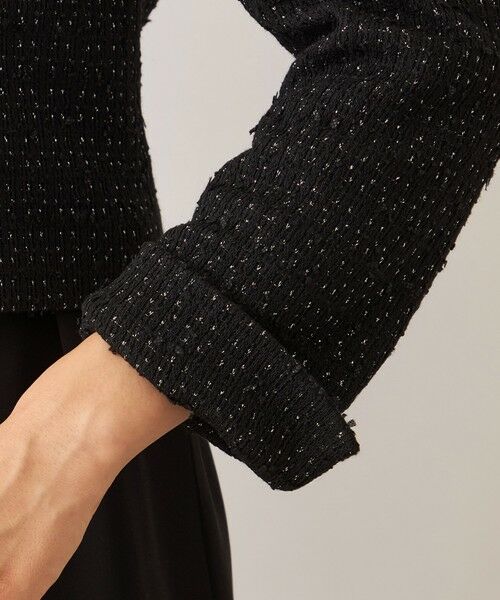 TO BE CHIC (大きいサイズ) / トゥー ビー シック (オオキイサイズ) テーラードジャケット | 【L】リボンニットファンシー ノーカラージャケット | 詳細8