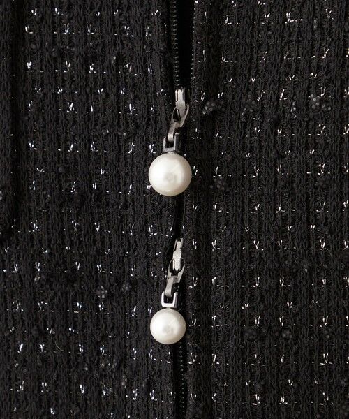 TO BE CHIC (大きいサイズ) / トゥー ビー シック (オオキイサイズ) テーラードジャケット | 【L】リボンニットファンシー ノーカラージャケット | 詳細9