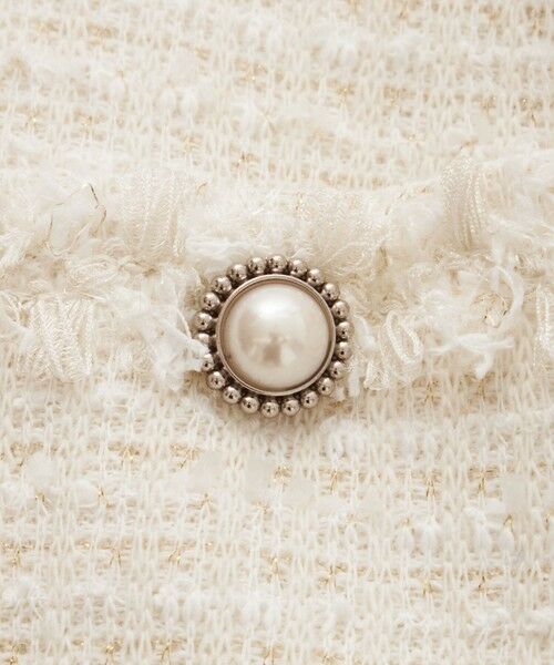 TO BE CHIC (大きいサイズ) / トゥー ビー シック (オオキイサイズ) テーラードジャケット | 【L】リボンニットファンシー ノーカラージャケット | 詳細9