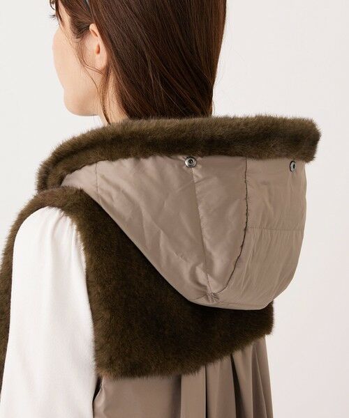 TO BE CHIC (大きいサイズ) / トゥー ビー シック (オオキイサイズ) テーラードジャケット | 【L】フェイクファー ドッキングジレ | 詳細8