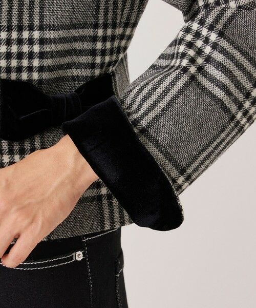 TO BE CHIC (大きいサイズ) / トゥー ビー シック (オオキイサイズ) テーラードジャケット | 【L】グレンチェック ノーカラージャケット | 詳細6