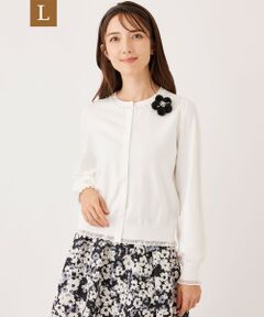 【L】シアーレイヤー カーディガン