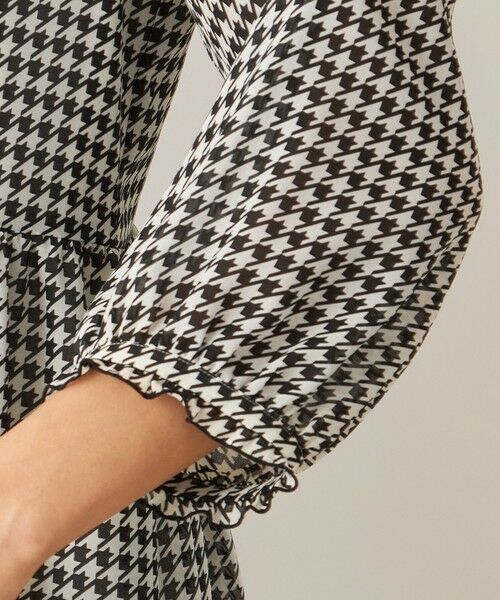 TO BE CHIC (大きいサイズ) / トゥー ビー シック (オオキイサイズ) ロング・マキシ丈ワンピース | 【L】ジョーゼット千鳥 ワンピース | 詳細6