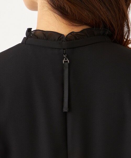 TO BE CHIC (大きいサイズ) / トゥー ビー シック (オオキイサイズ) ロング・マキシ丈ワンピース | 【L】ブラックジョーゼット ワンピース | 詳細5