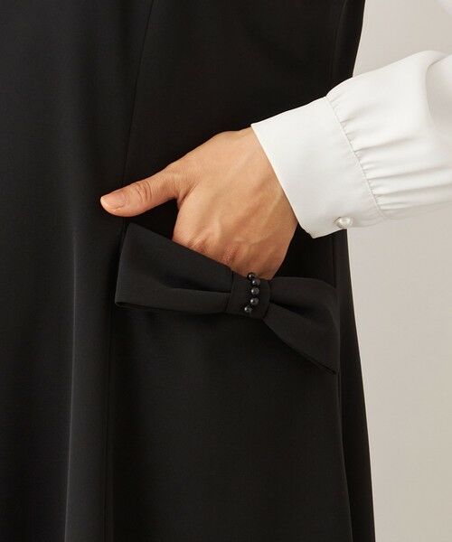 TO BE CHIC (大きいサイズ) / トゥー ビー シック (オオキイサイズ) ロング・マキシ丈ワンピース | 【L】リボンモチーフ ジャンパースカート | 詳細7