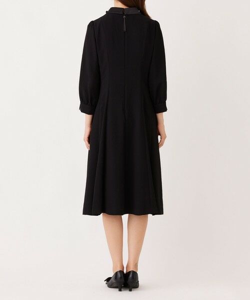 TO BE CHIC (大きいサイズ) / トゥー ビー シック (オオキイサイズ) ロング・マキシ丈ワンピース | 【L】【BLACK OF BLACKS】 ジョーゼットドレス | 詳細5