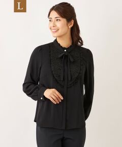 TO BE CHIC (大きいサイズ) / トゥー ビー シック (オオキイサイズ) その他トップス | 【L】フロントラッセル ブラウス