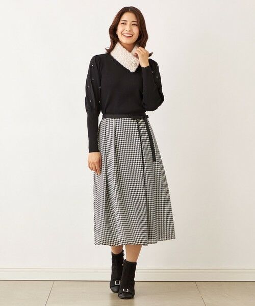 TO BE CHIC (大きいサイズ) / トゥー ビー シック (オオキイサイズ) その他トップス | 【L】ドットパールスリーブ ニット | 詳細3