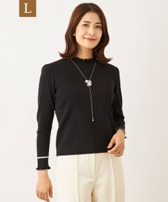 TO BE CHIC (大きいサイズ) / トゥー ビー シック (オオキイサイズ) その他トップス | 【L】フリルハイネック ニット