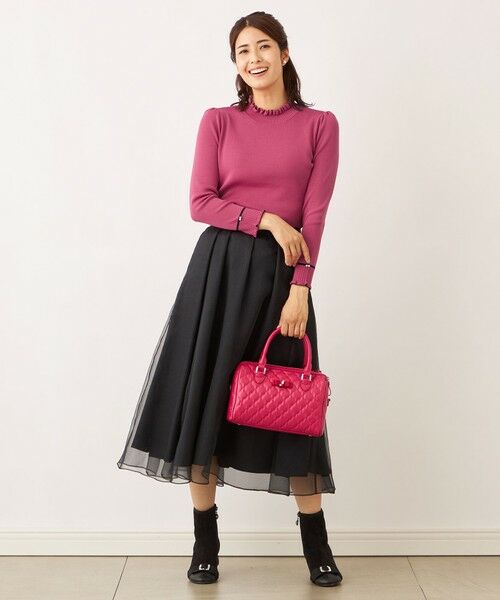 TO BE CHIC (大きいサイズ) / トゥー ビー シック (オオキイサイズ) その他トップス | 【L】フリルハイネック ニット | 詳細4