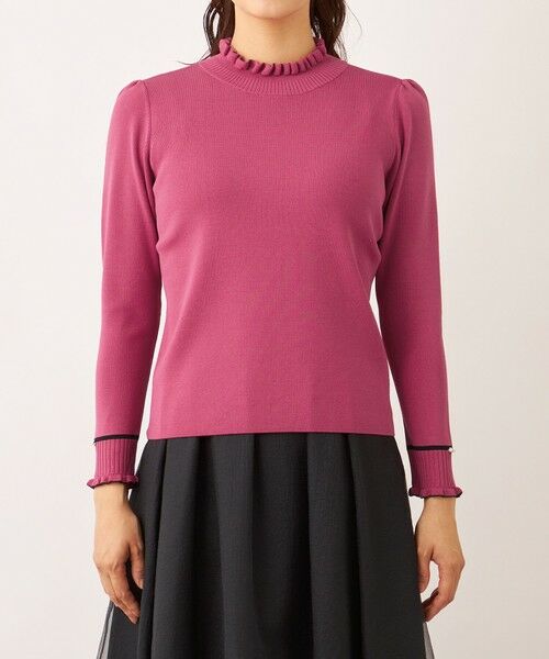 TO BE CHIC (大きいサイズ) / トゥー ビー シック (オオキイサイズ) その他トップス | 【L】フリルハイネック ニット | 詳細7