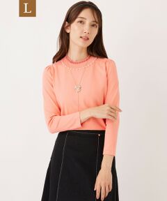 TO BE CHIC (大きいサイズ) / トゥー ビー シック (オオキイサイズ) その他トップス | 【L】シアーレイヤー プルオーバーニット