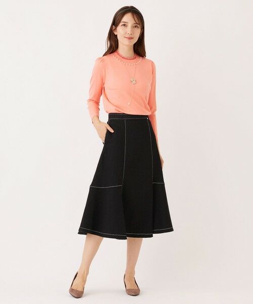 TO BE CHIC (大きいサイズ) / トゥー ビー シック (オオキイサイズ) その他トップス | 【L】シアーレイヤー プルオーバーニット | 詳細8